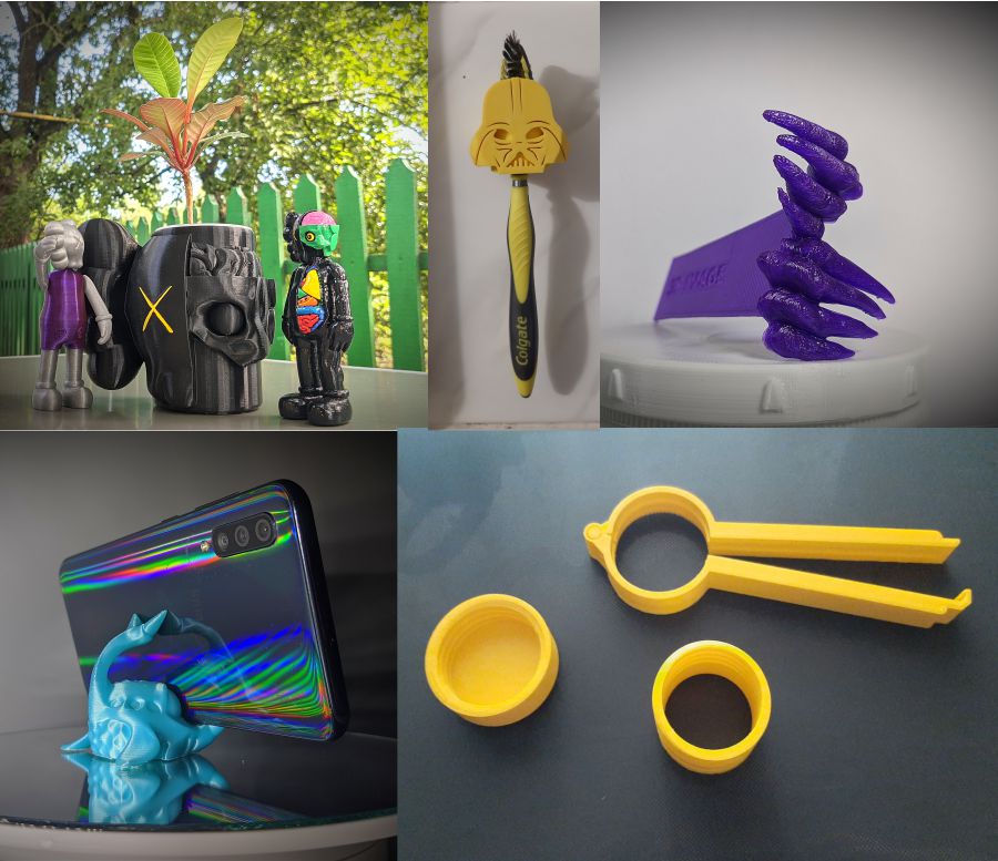 Іграшки та аксесуари для телефонів, туалетне приладдя надруковані на принтері