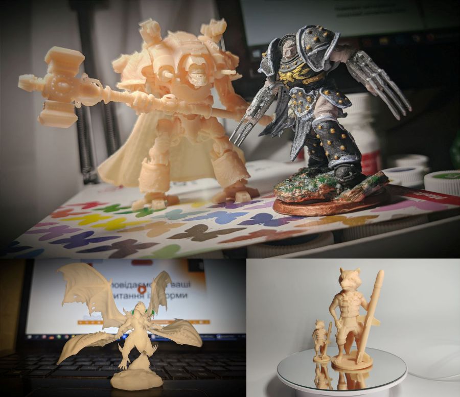 Друк мініатюр для настільних ігор